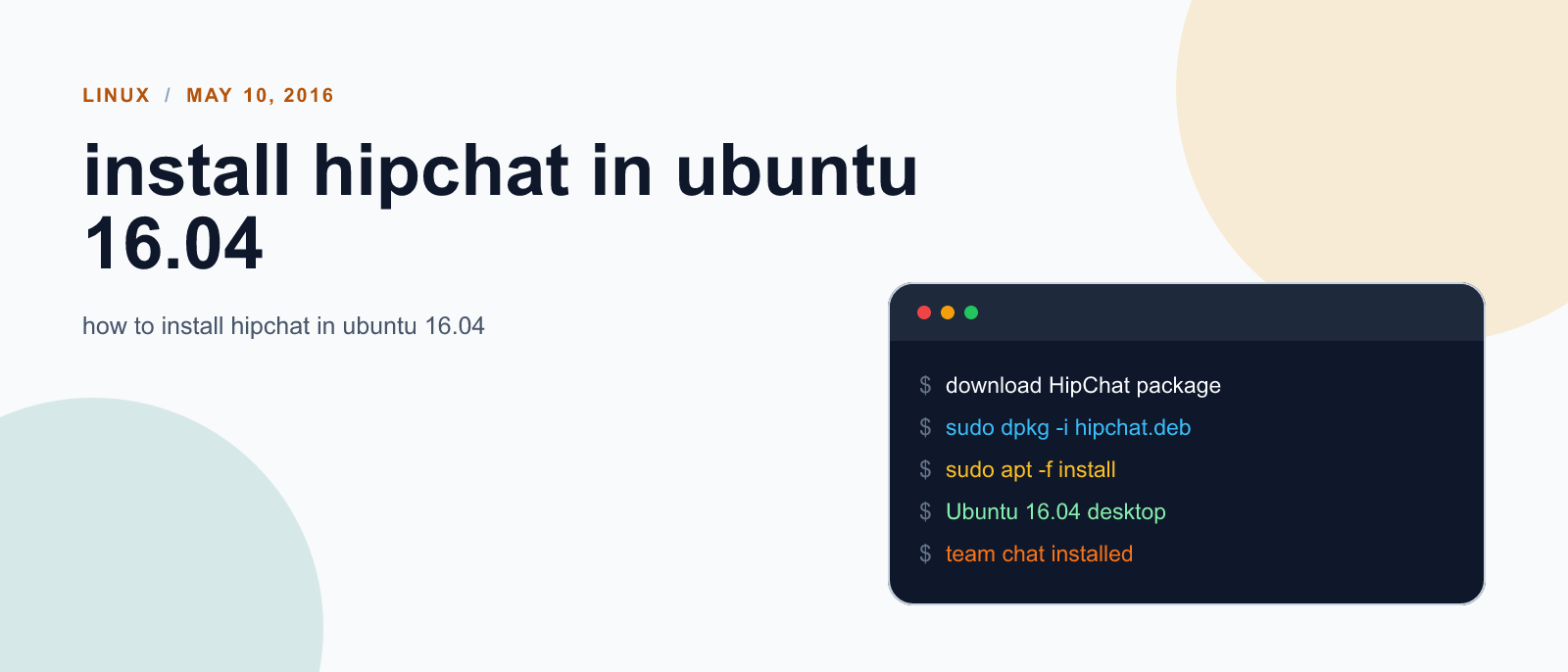 install hipchat in ubuntu 16.04