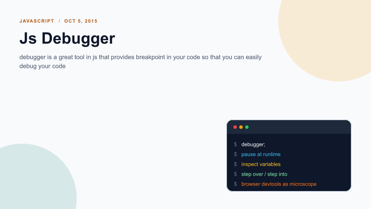 Js Debugger