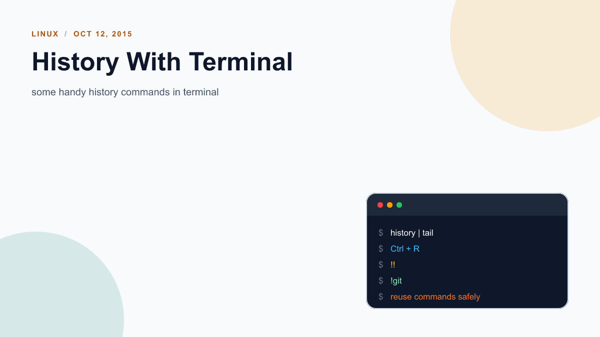 History With Terminal