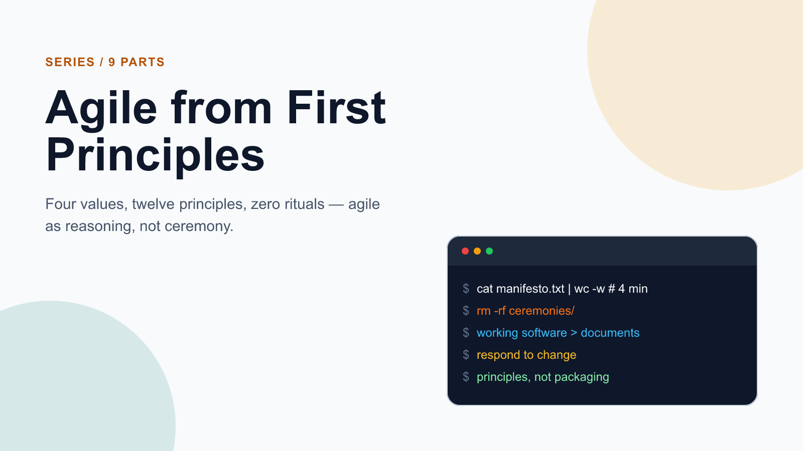 Ship the Product, Not the Date