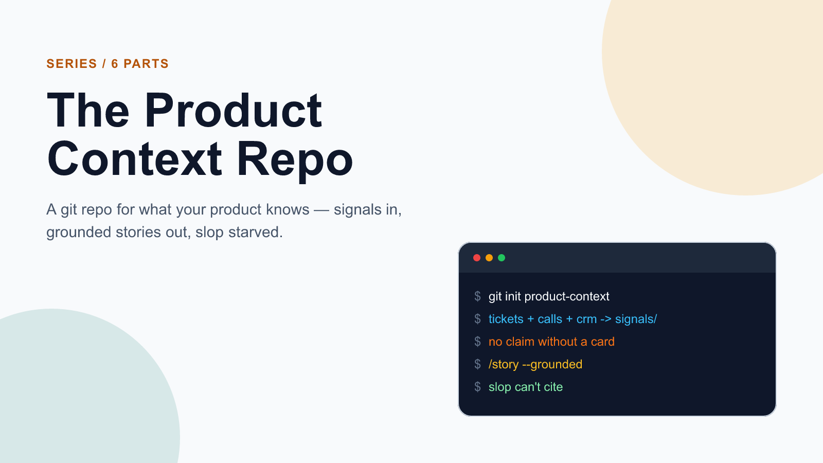 The Product Context Repo